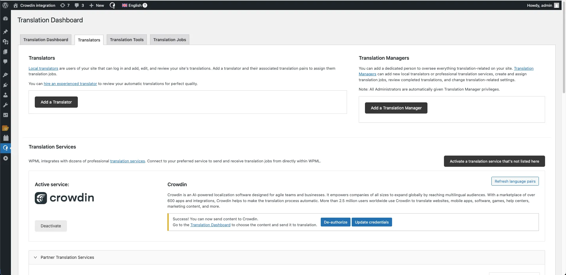 Translate your WordPress website with Crowdin and WPML plugin
