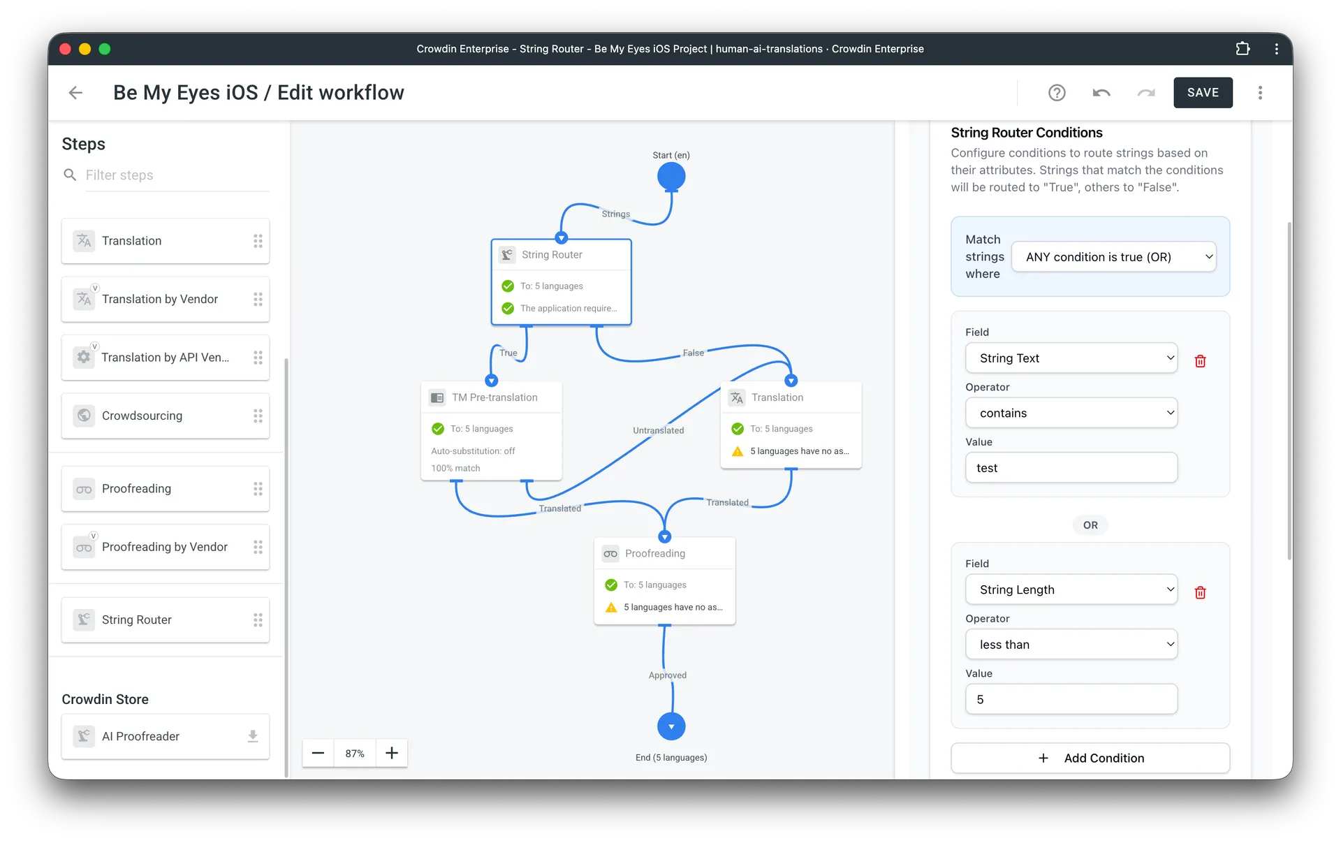 Setting Up String Router