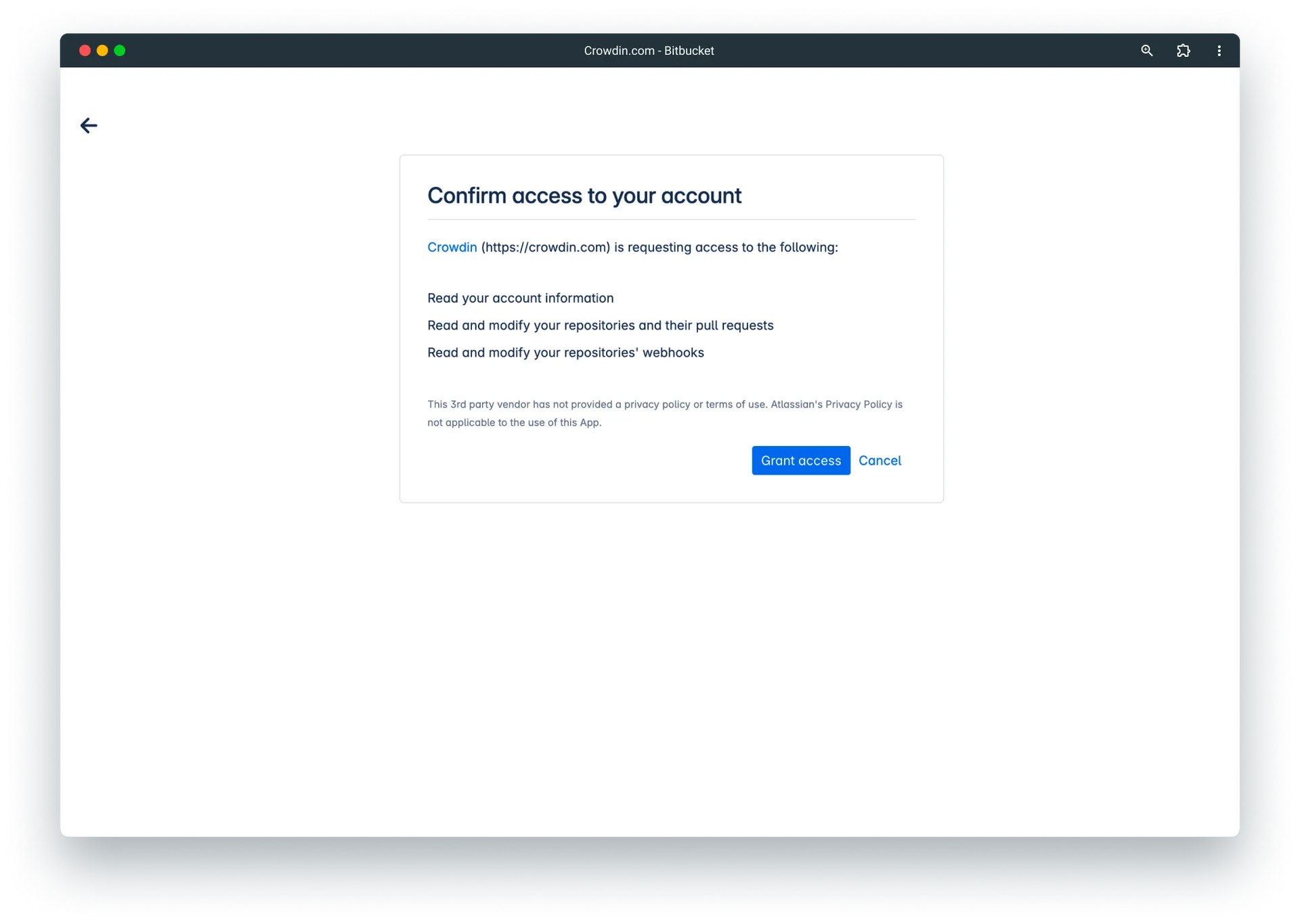 Connect Bitbucket to Crowdin