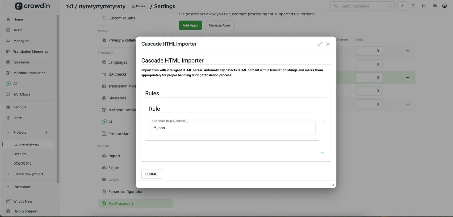 Cascade HTML Importer