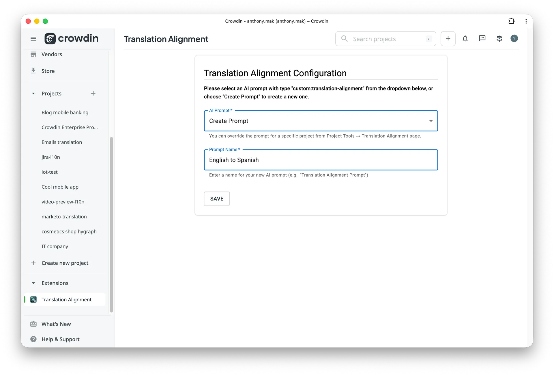 AI Prompt for Translation Alignment