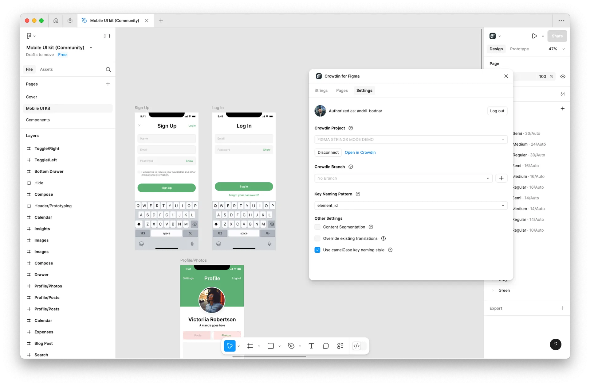 Figma localization with Crowdin