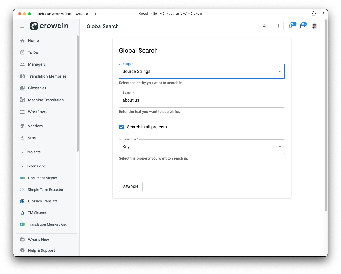 Global Search For Crowdin - Enhance Your Localization Workflow