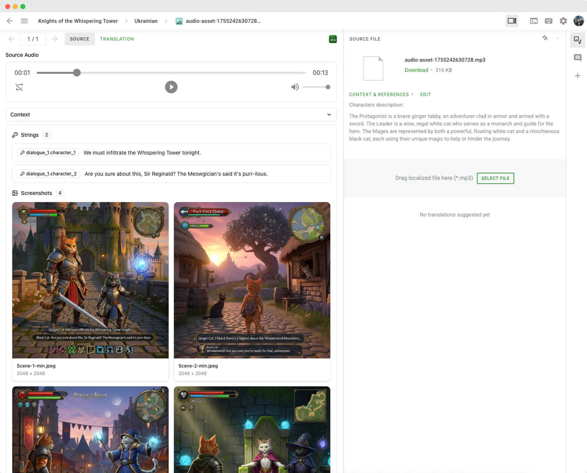 Source preview in Editor